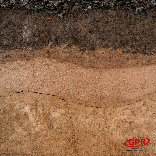 Image showing different soil properties in layers of the soil. 